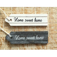 Houten label Home Sweet Home